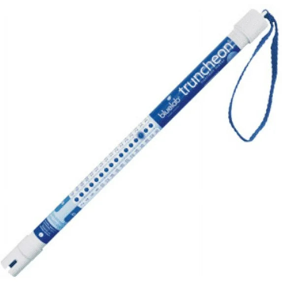 Blue and white truncheon with 'bluelab' branding on a white background
