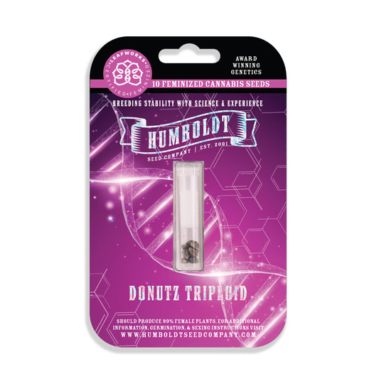 Humboldt brand cannabis seeds packaging on a white background