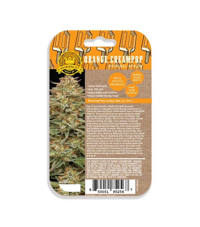 Hemp product packaging with brand logo and text on a white background