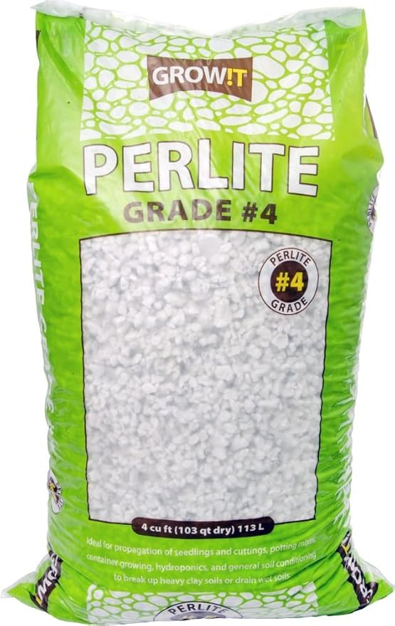 Bag of Grow It Perlite Grade #4 on a white background